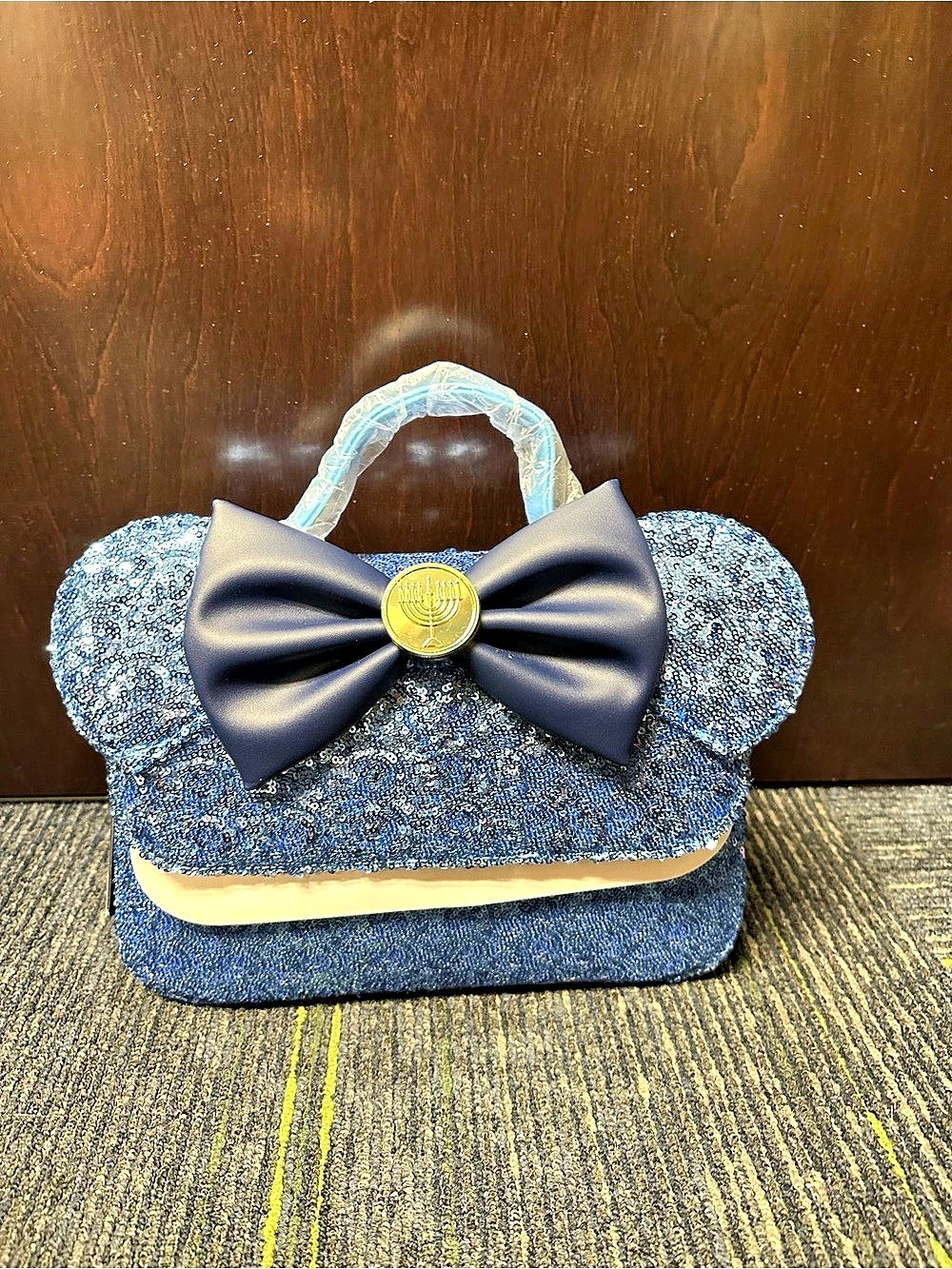Loungefly Minnie Mouse Hanukkah Sequin Crossbody Bag